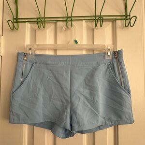 Baby blue shorts